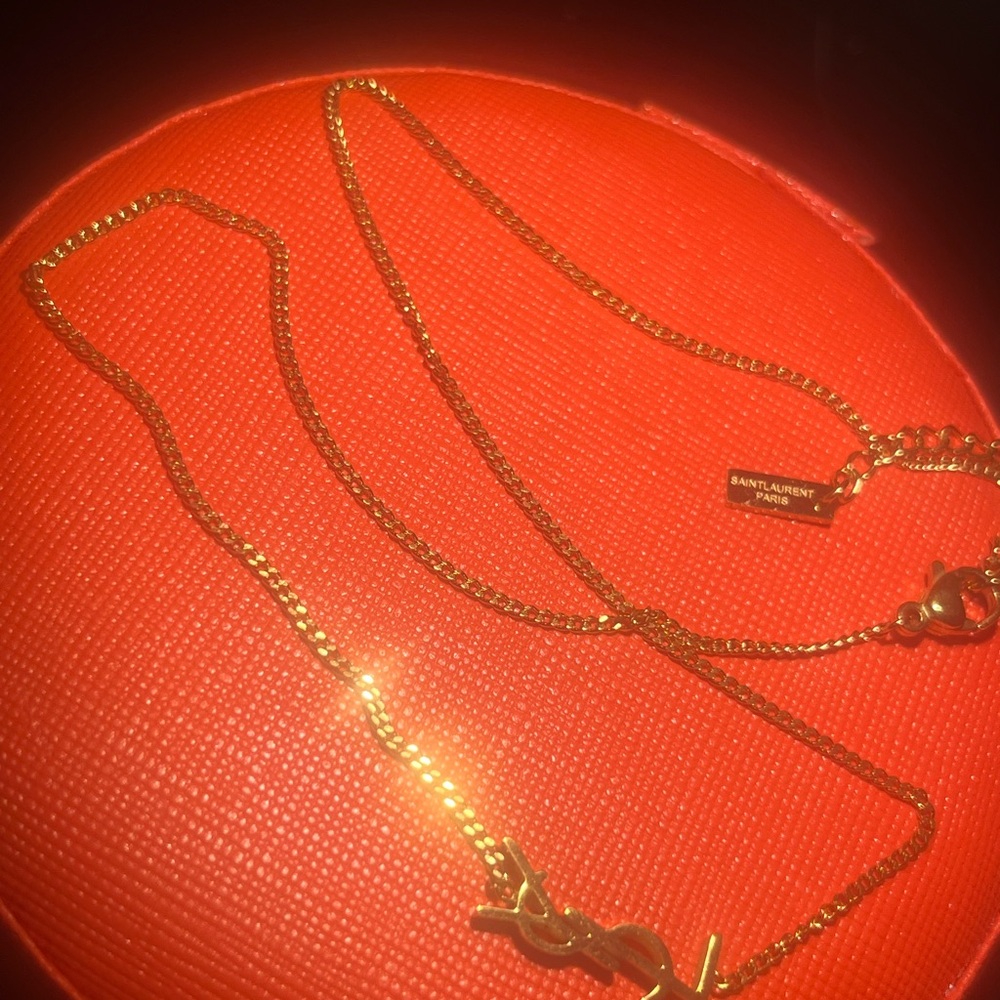 Saint Laurent Gold Chain Bracelet - Picture 2 of 2